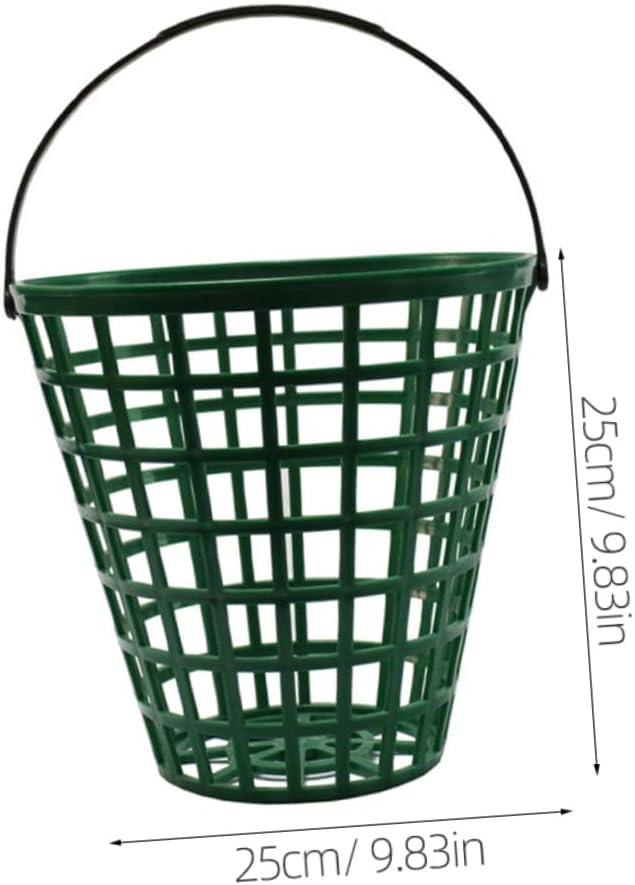 CLISPEED Golf Ball Basket - Portable Plastic Storage with Handle