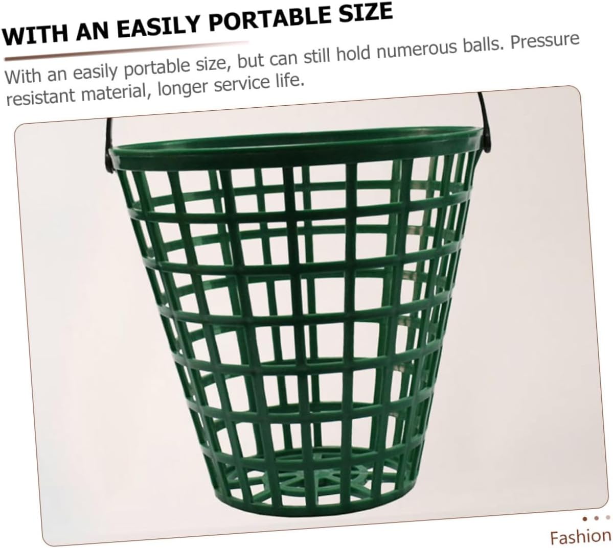 CLISPEED Golf Ball Basket - Portable Plastic Storage with Handle