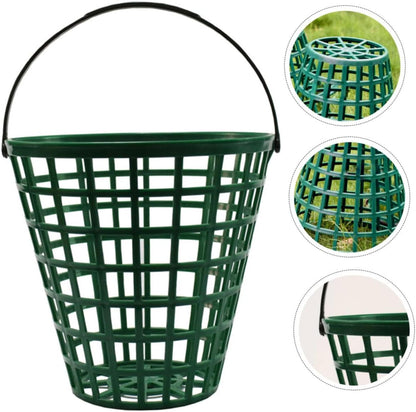 CLISPEED Golf Ball Basket - Portable Plastic Storage with Handle