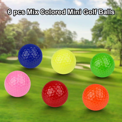 Crestgolf Colored Class Practice Golf Balls Pack of 6